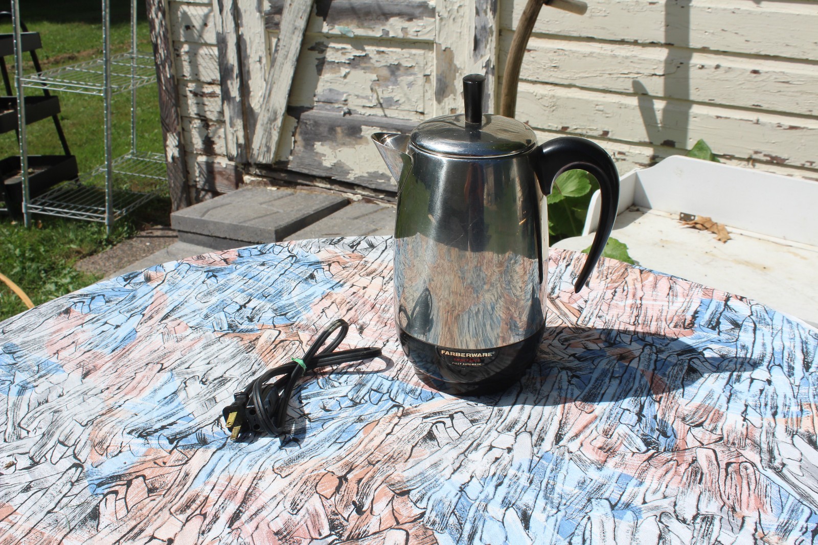Vintage Farberware Electric Countertop Superfast 8 Cup Coffee Percolator Maker
