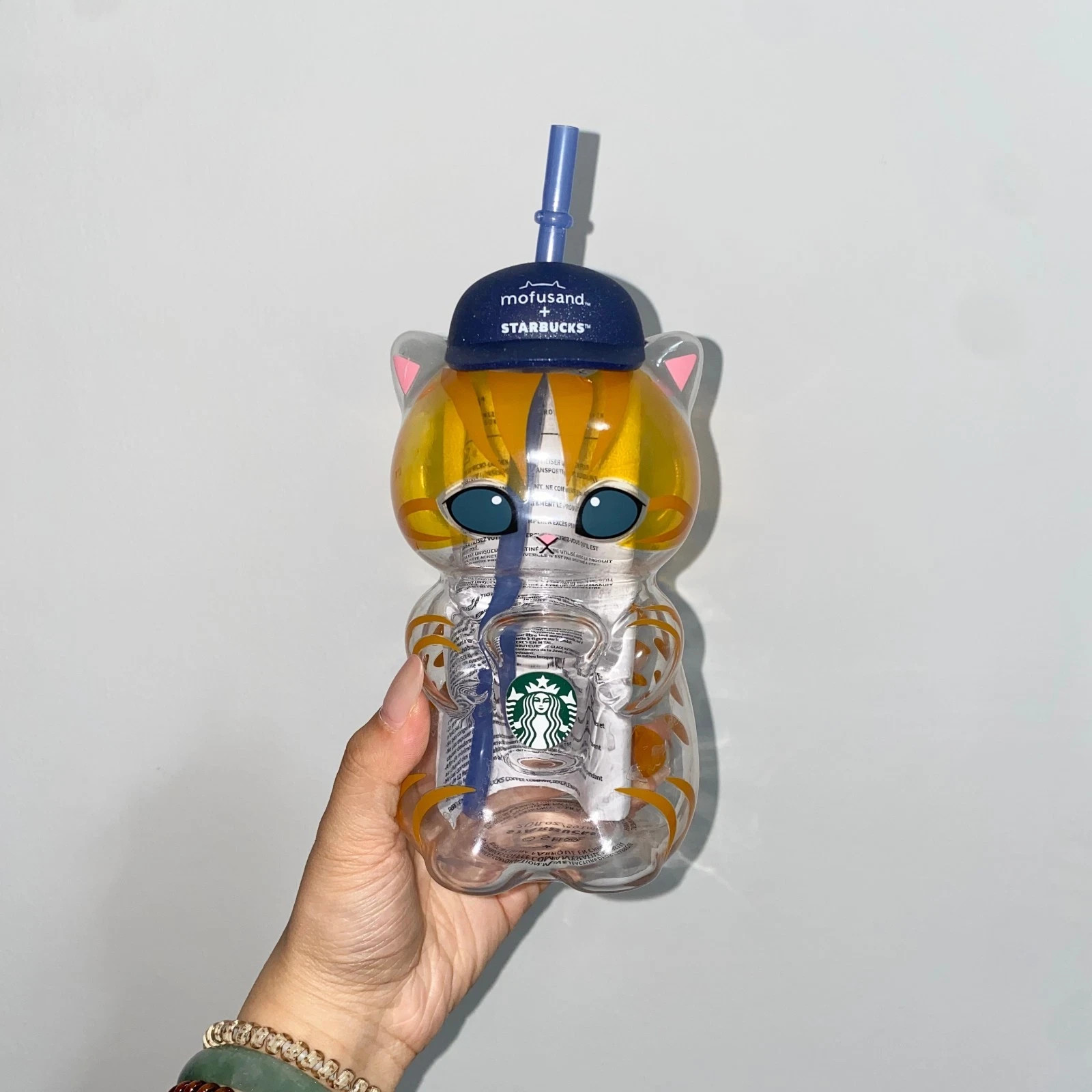 NEW 2026 Starbucks Singapore x Mofusand Collection Cat Shaped Glass Cup