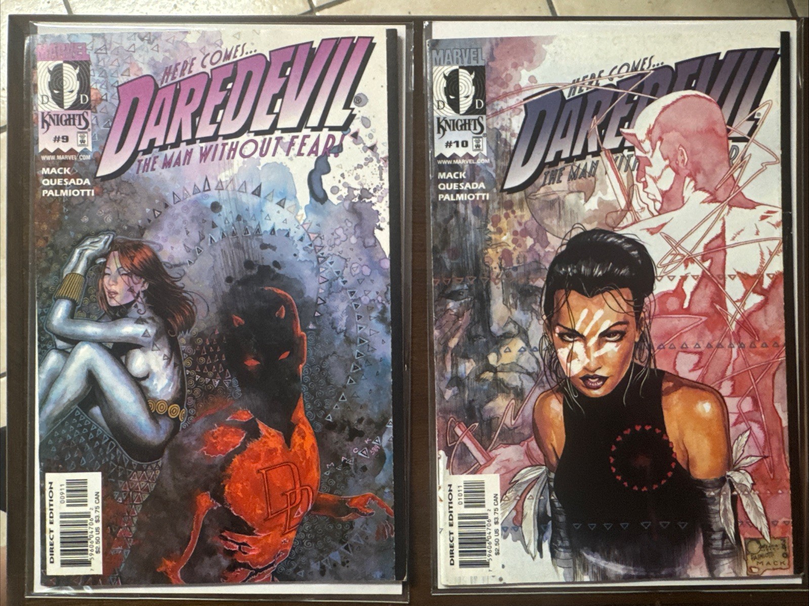 DAREDEVIL # 9 & # 10 MARVEL COMICS 1999  1ST ECHO