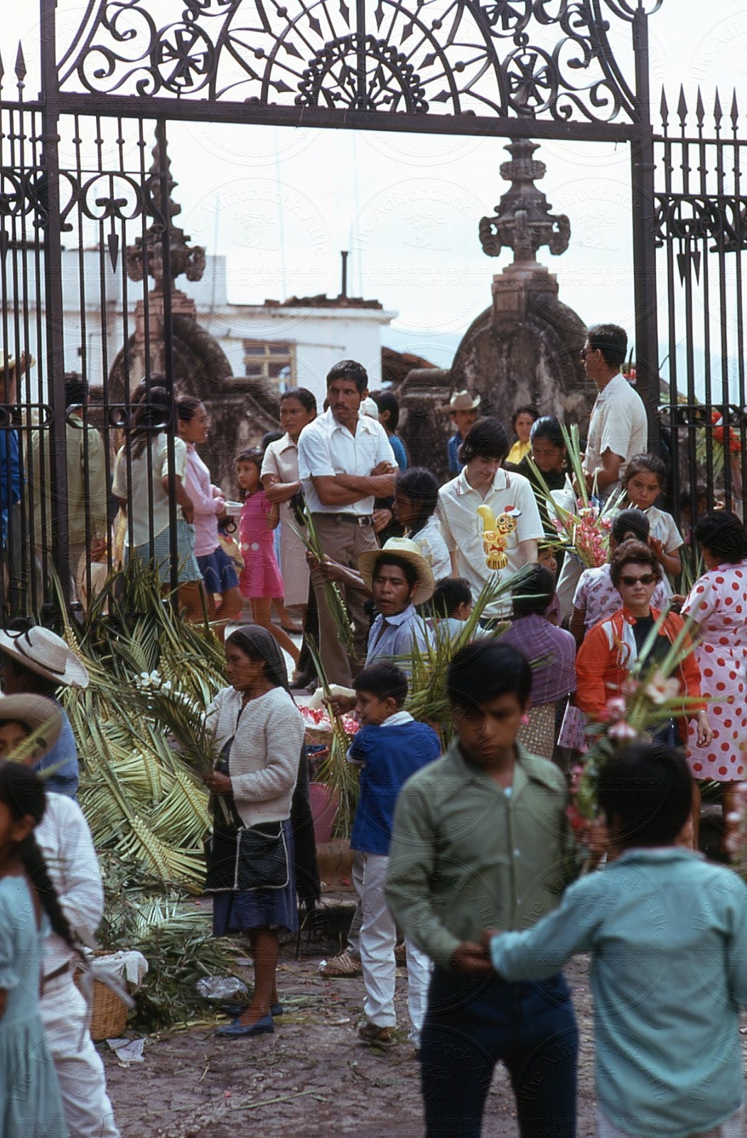 Palm Sunday Procession in Mexico 1973 35MM Kodachrome Slide Palm Sunday Procession in Mexico 1973 35MM Kodachrome Slide
