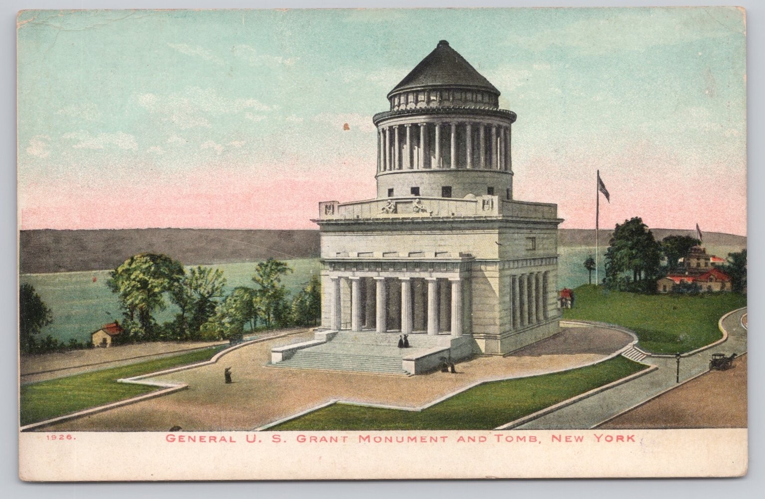 1926 Grant\'s Tomb New York City Monument Vintage Postcard Hudson River