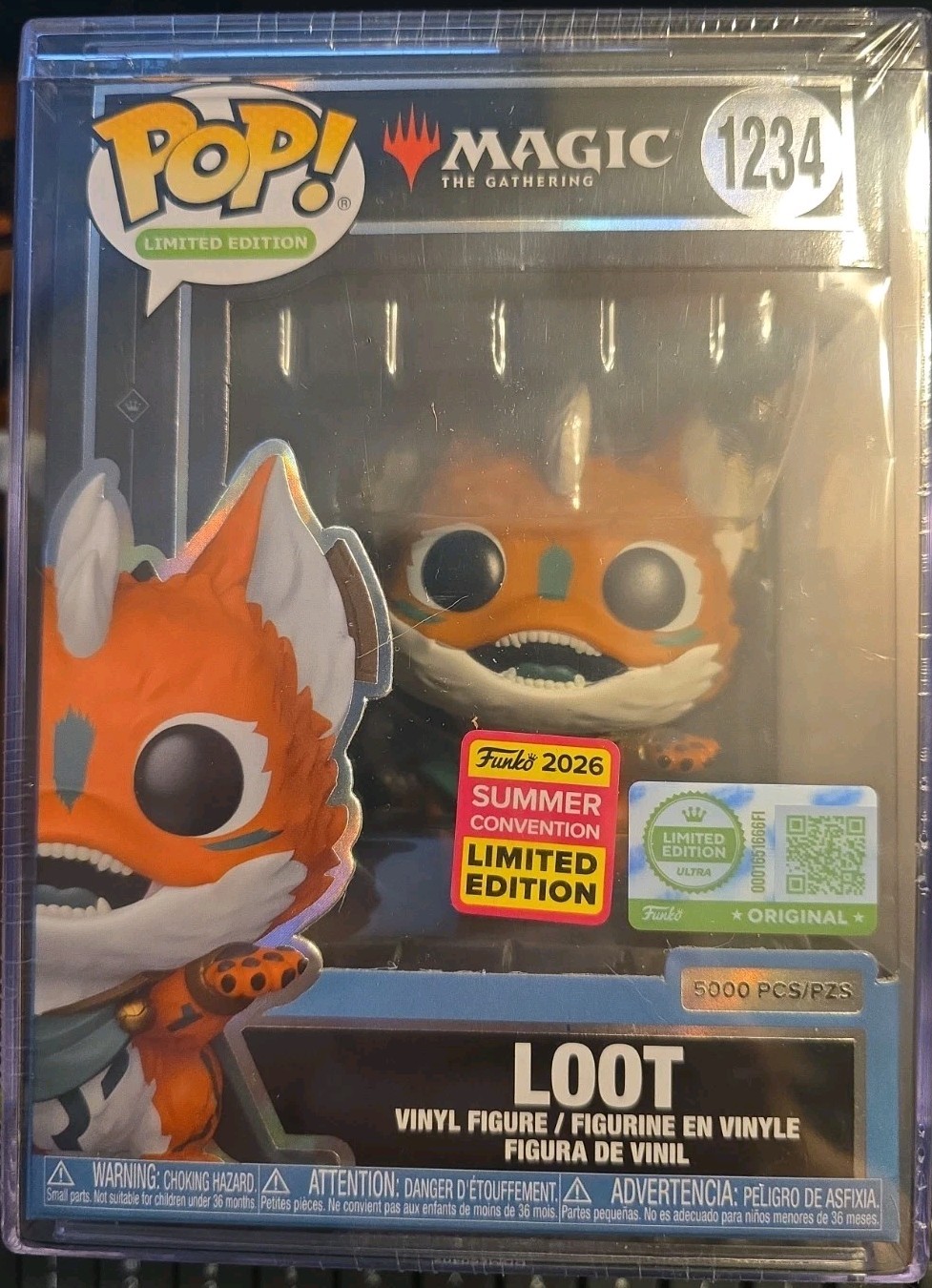 2026 SDCC Shared FUNKO POP LOOT #1234 w/ Protector LE 5000 Still in Wrap