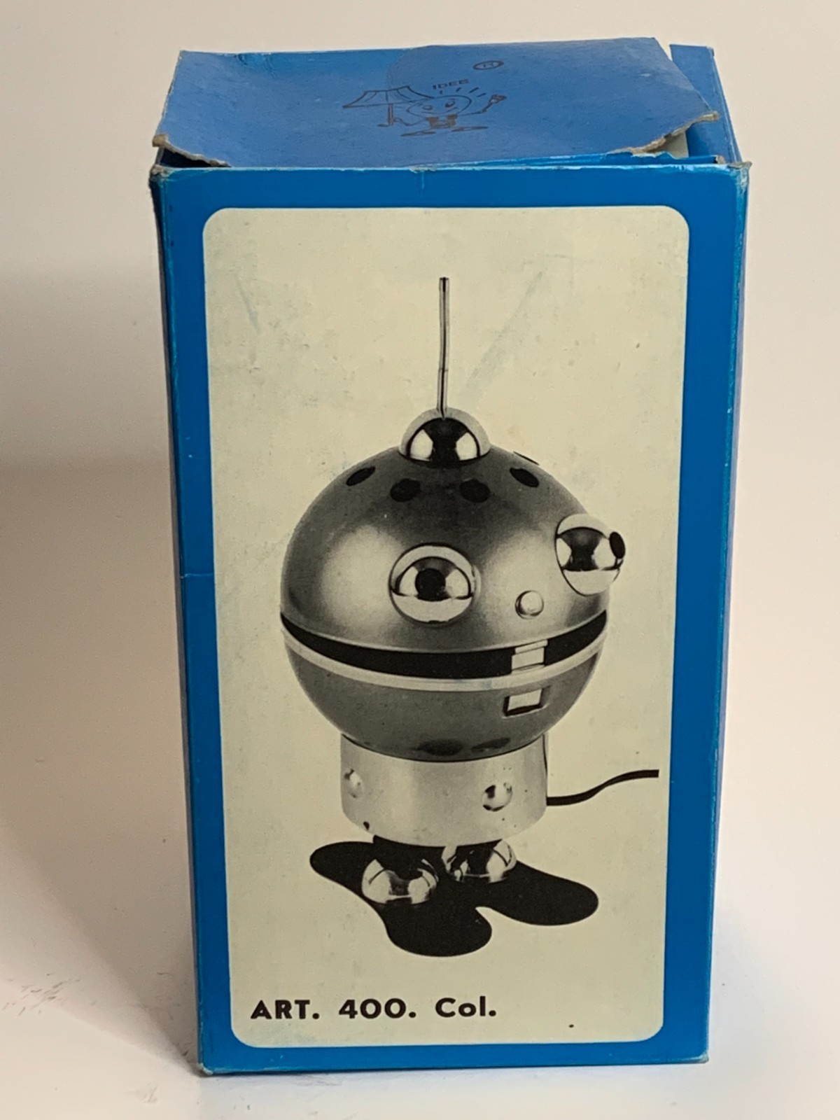 Satco lampada robot table lamp vintage with original box italian idee Satco lampada robot table lamp vintage with original box italian idee