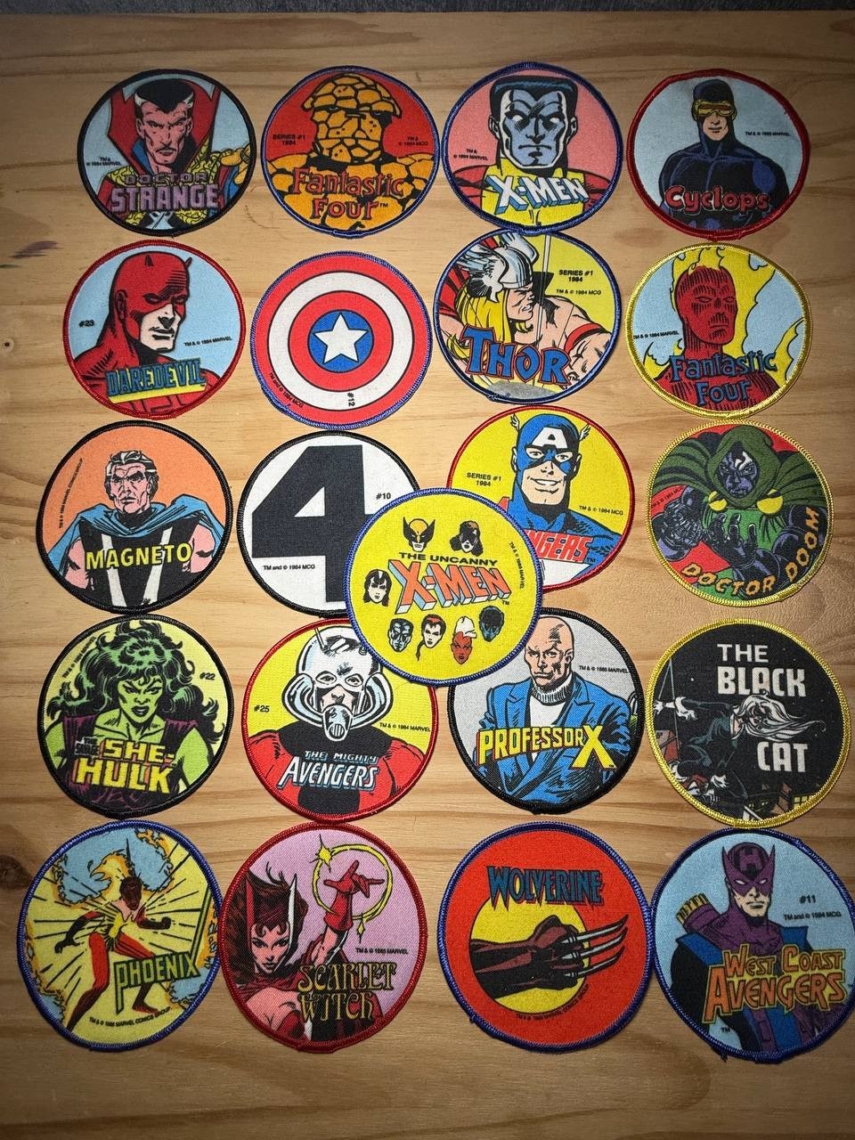 Vintage Marvel Comics Patch Lot (21 pcs) • 1984–1986 • 4