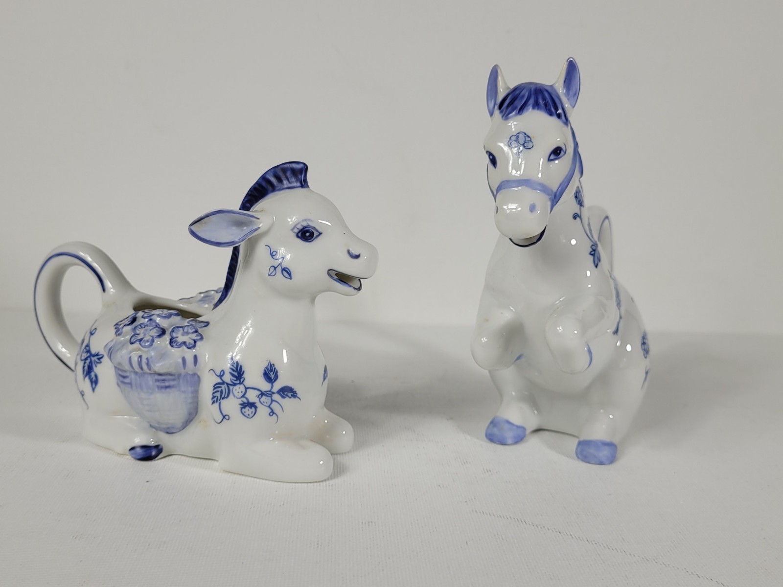 Vtg 1986 Franklin Mint Country Friends Horse & Donkey Creamer Lot Hallie Greer Vtg 1986 Franklin Mint Country Friends Horse & Donkey Creamer Lot Hallie Greer