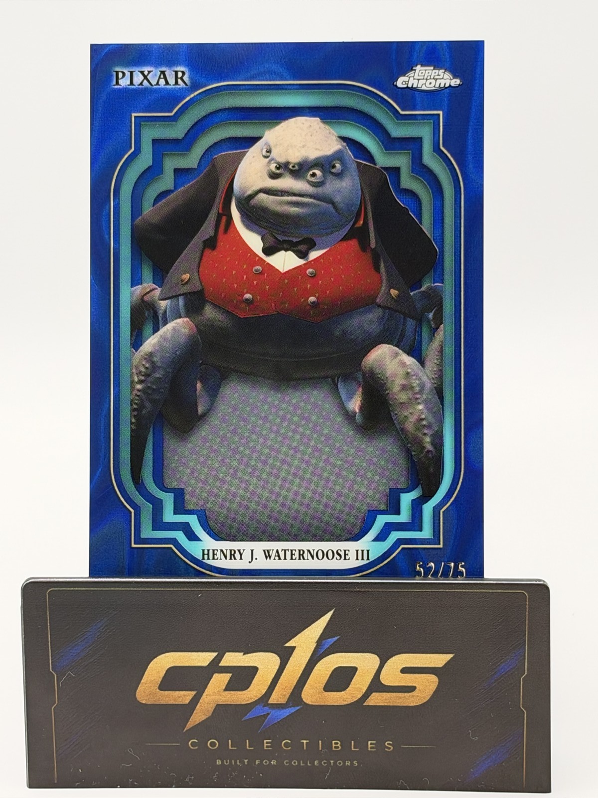 2024 Topps Chrome Henry J. Waternoose III #91 Dark & Light Blue Lava 52/75 2024 Topps Chrome Henry J. Waternoose III #91 Dark & Light Blue Lava 52/75