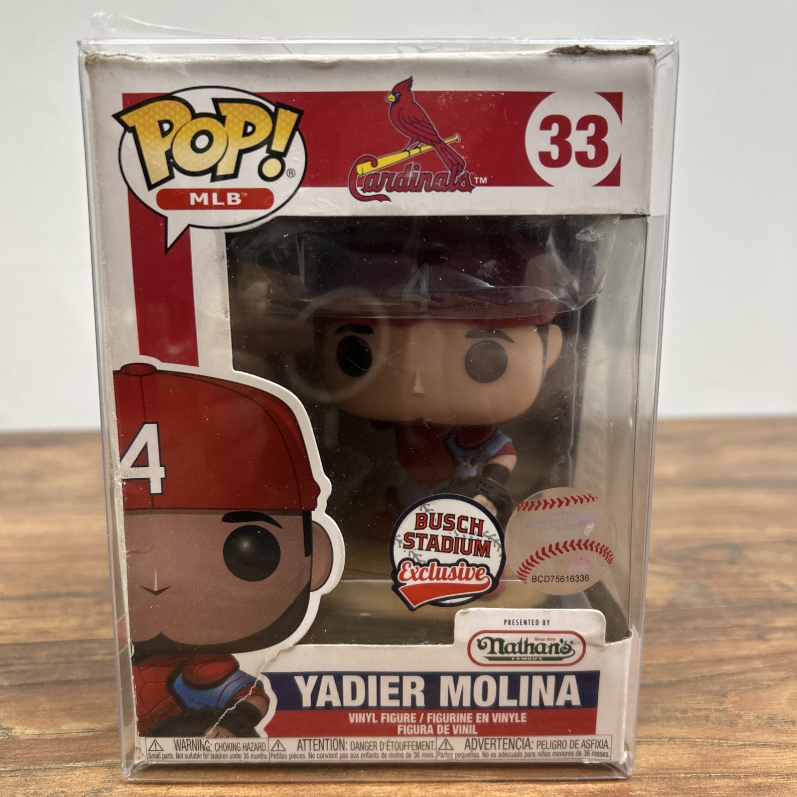 Funko Pop MLB Yadier Molina #33 St. Louis Cardinals Busch Stadium Exclusive Funko Pop MLB Yadier Molina #33 St. Louis Cardinals Busch Stadium Exclusive