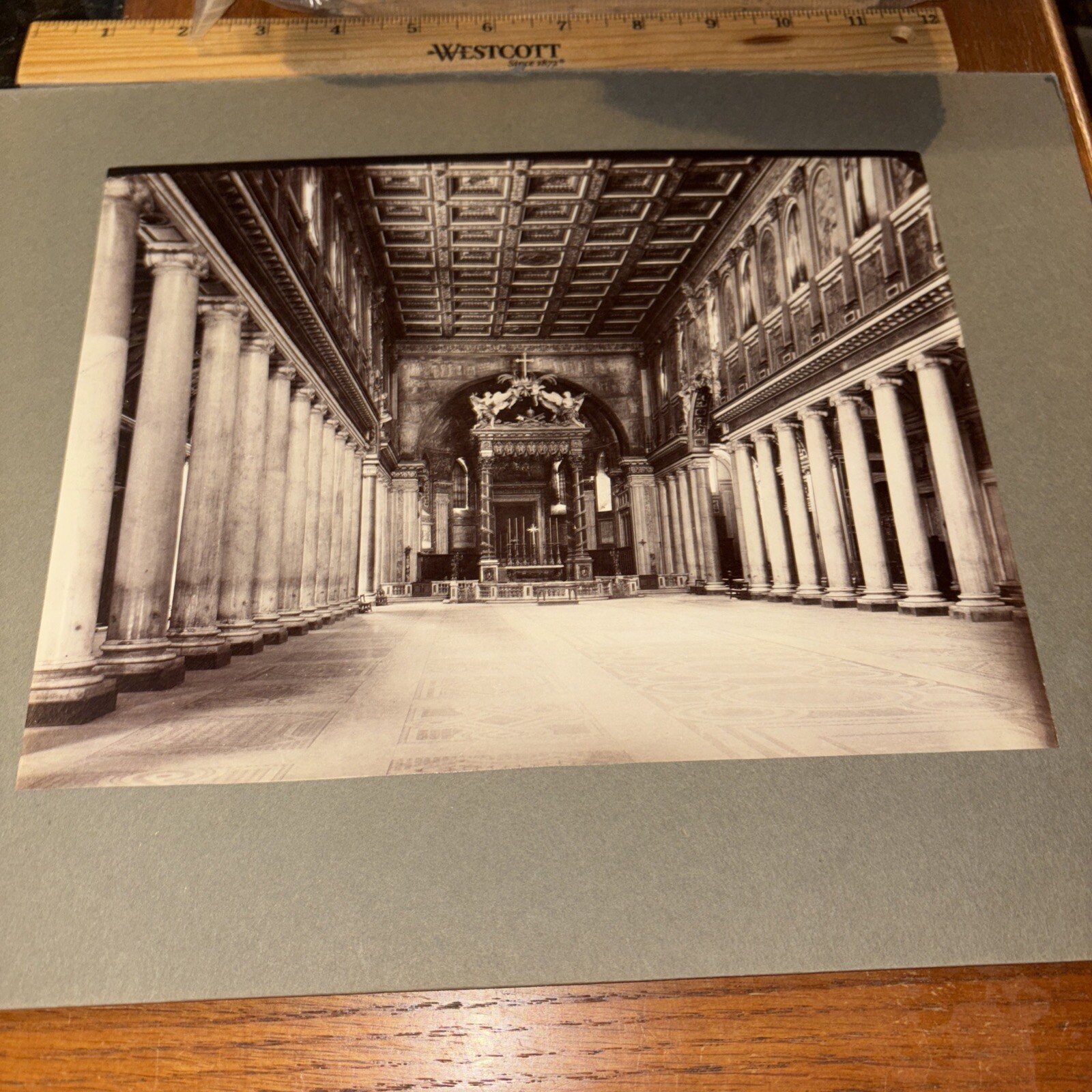 Antique Santa Maria Maggiore Altar Mounted Early Christian Architecture Photo
