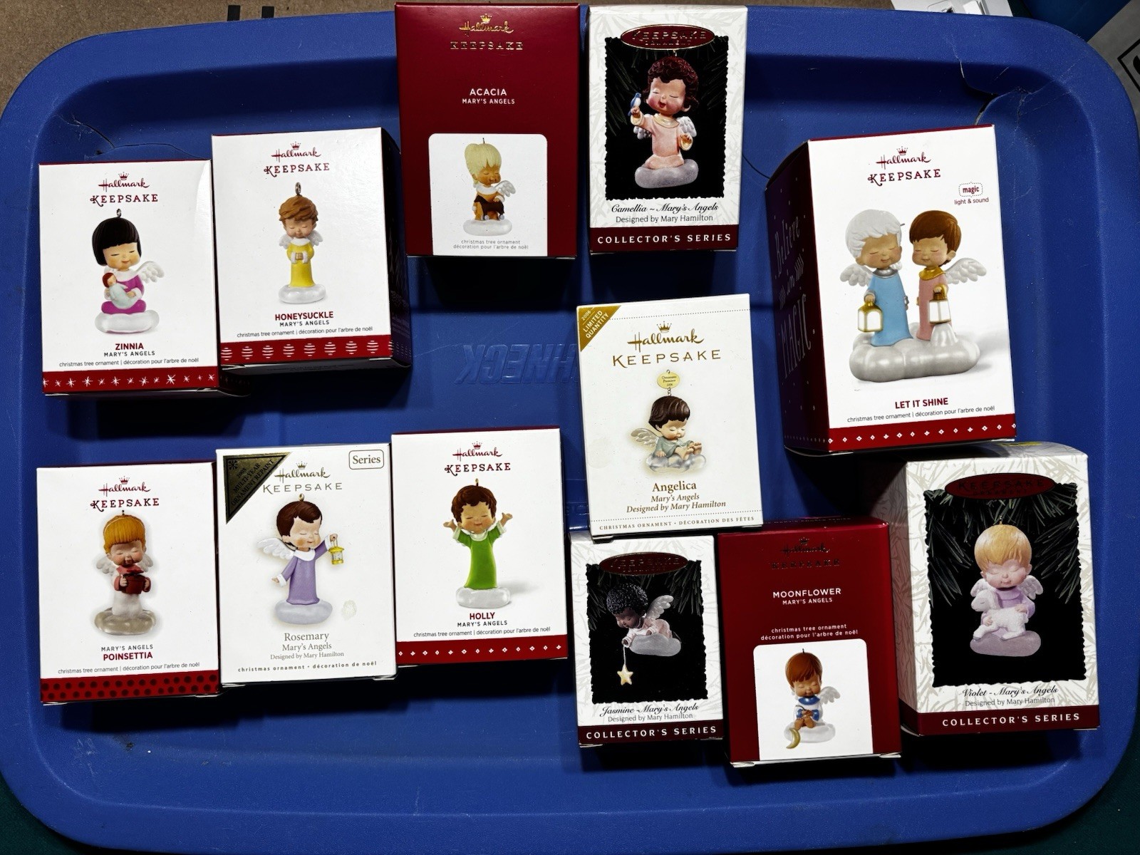 💥 Hallmark Keepsake Mary’s Angels Ornament Lot of 11, Light & Sound & Repaint. 💥 Hallmark Keepsake Mary’s Angels Ornament Lot of 11, Light & Sound & Repaint.