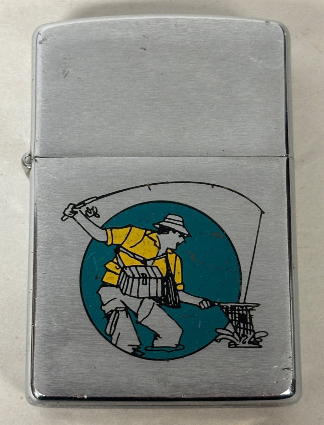 Vintage 1992 Zippo Lighter Fly Fishing Design Vintage 1992 Zippo Lighter Fly Fishing Design