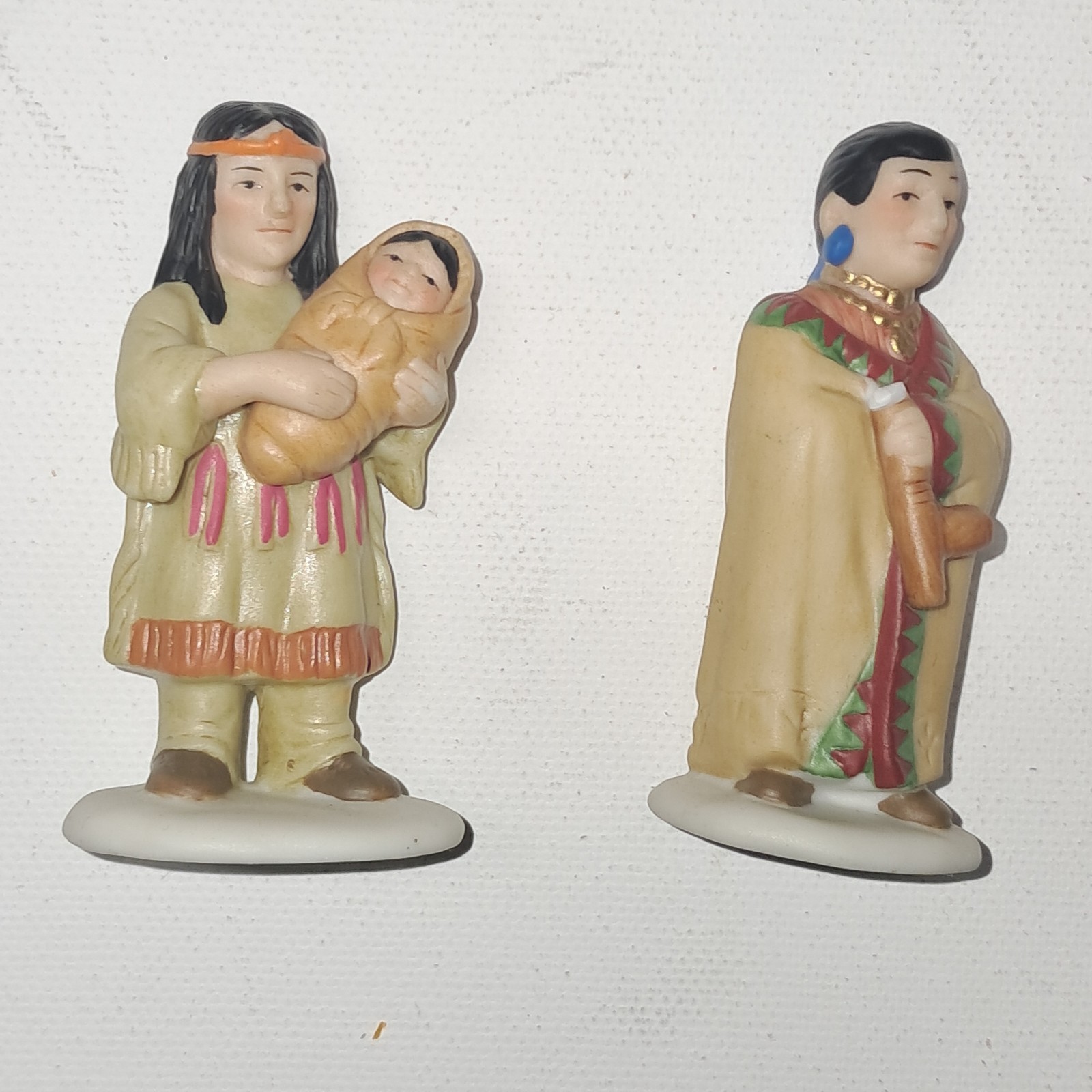 Lefton Ceramic Indian/native American Figures 1997 Vintage Lefton Ceramic Indian/native American Figures 1997 Vintage