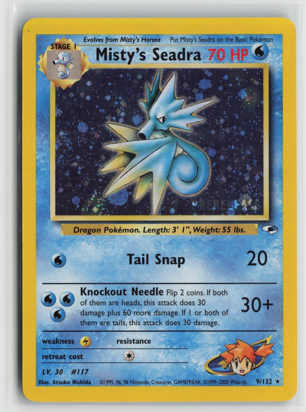Misty\'s Seadra (Prerelease) Promo Holo PR 009/132 NM