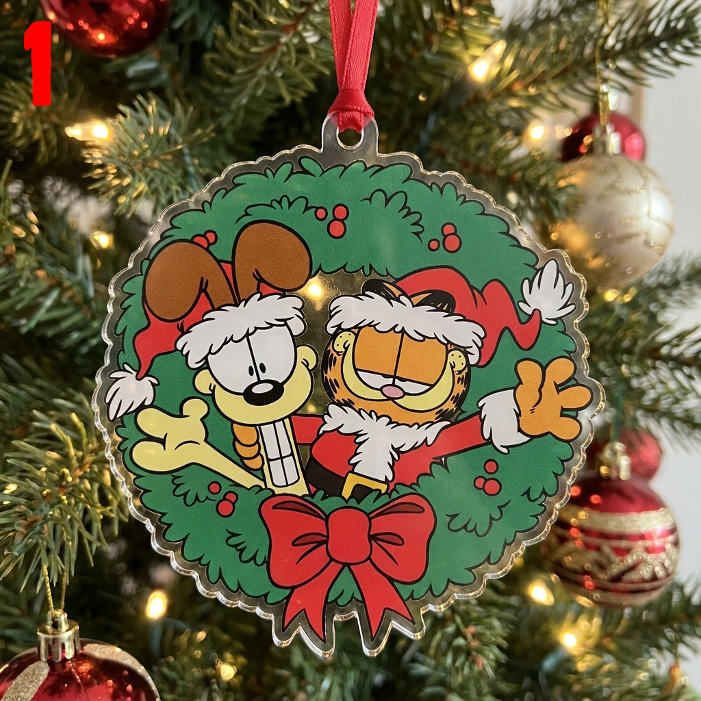 New Popular Garfield merry christmas 2026 Funny Cartoon Ornament OW003