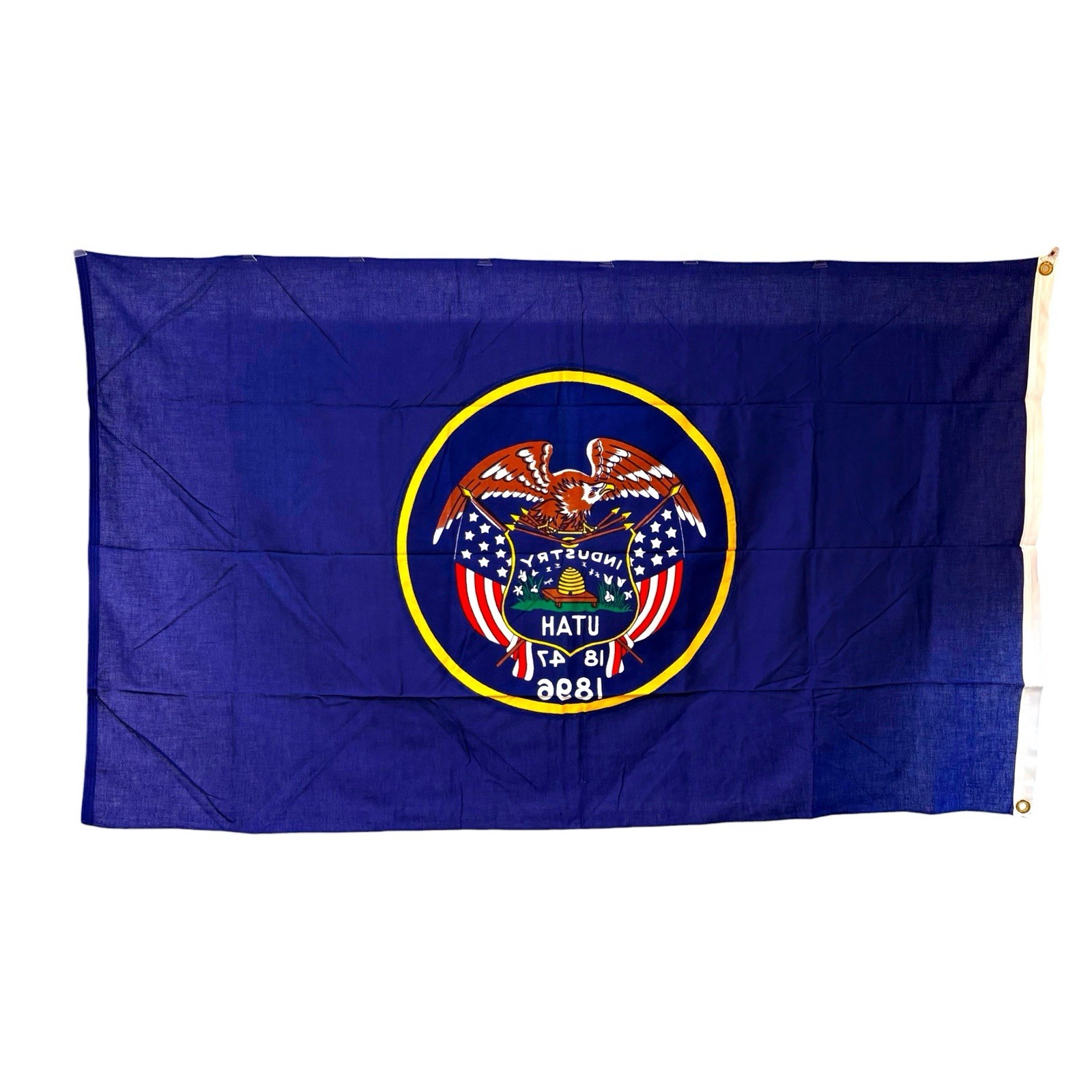 Vintage 1960S Flag Of Utah – Retired Design – Cotton 3 X 5”
