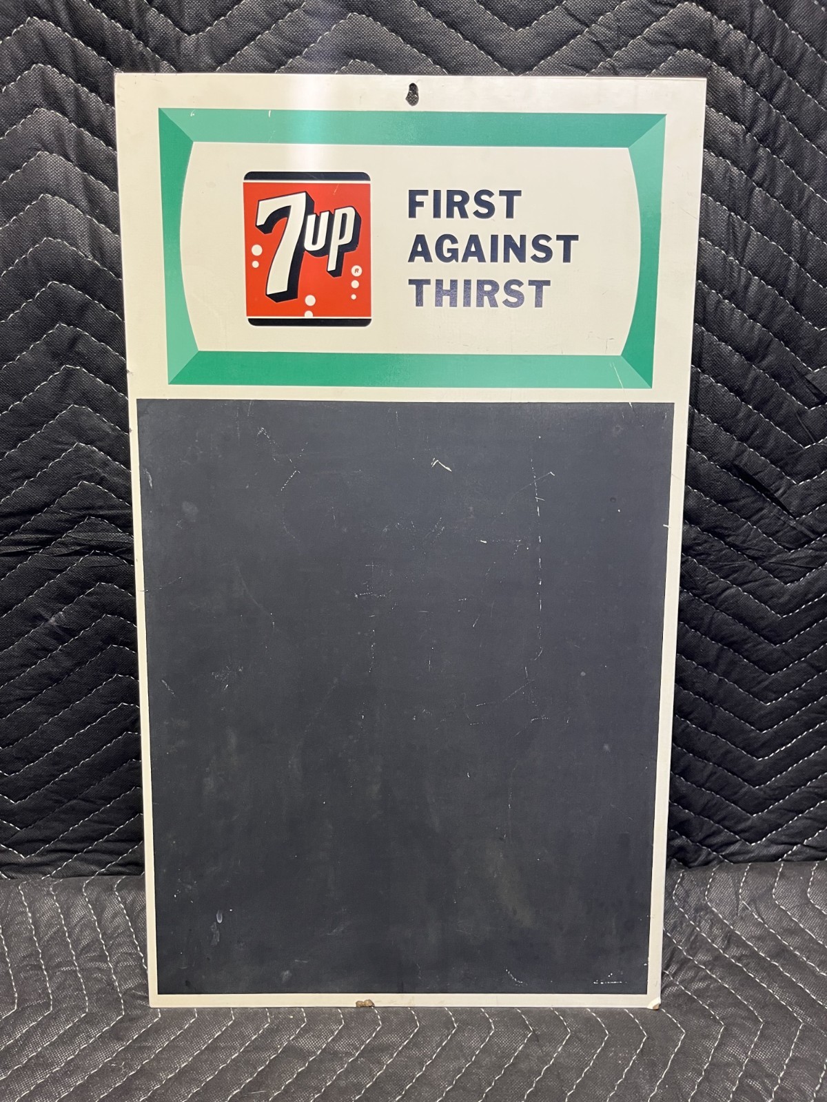 Vintage 7up First Against Thirst Chalcboard Sign (14 x 24)