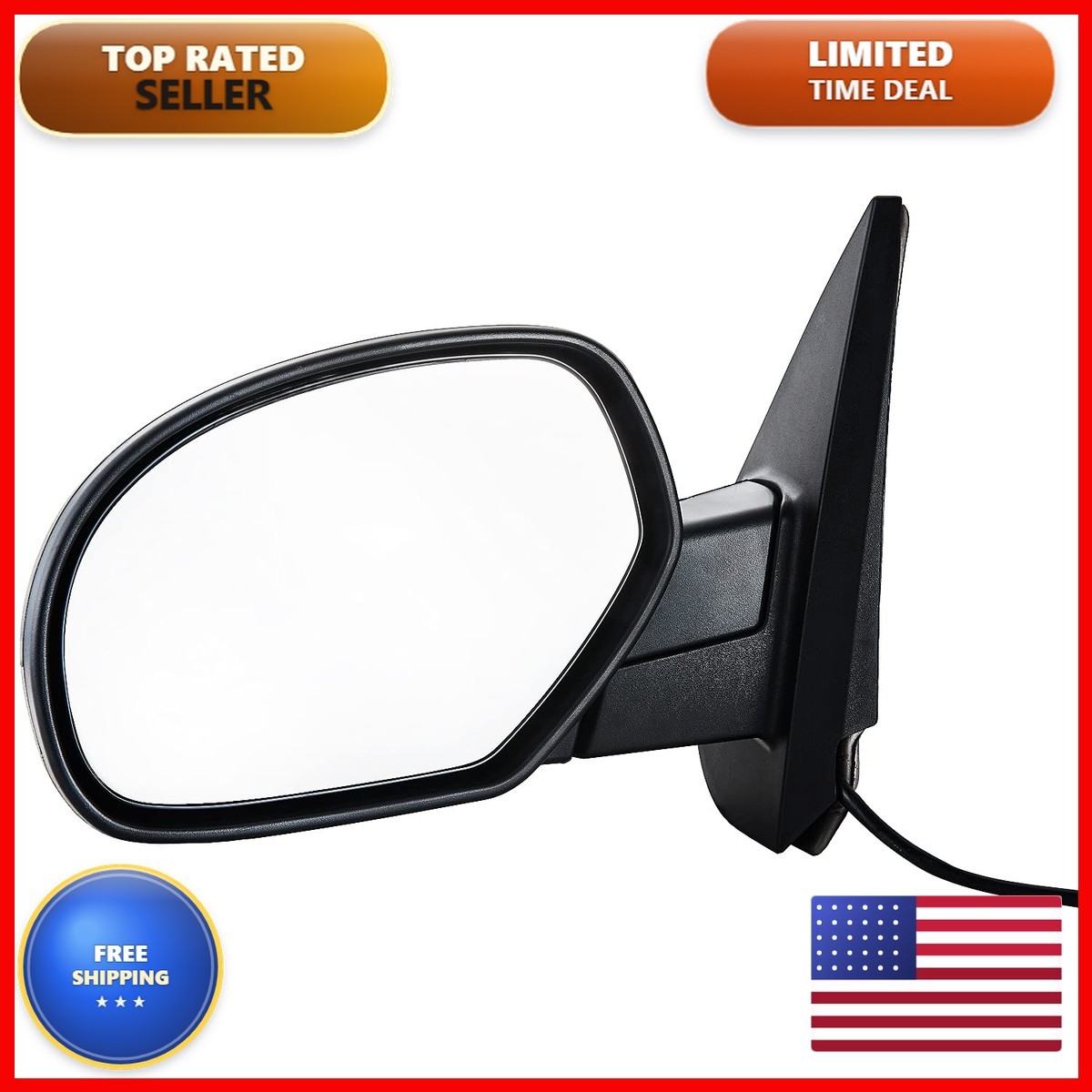 ZAPOSTS Side View Mirror Replacement for 07-13 Chevy Silverado GMC Sierra Yukon