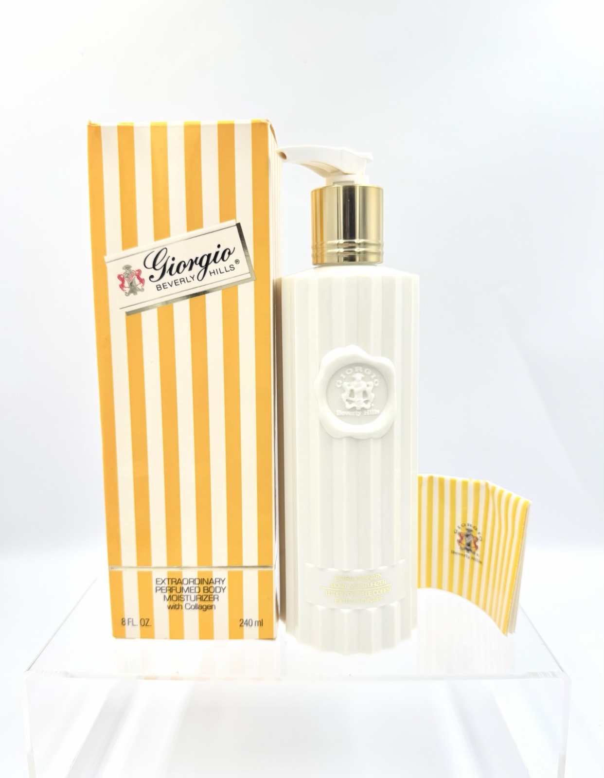 Vintage GIORGIO BEVERLY HILLS Extraordinary Perfumed Body Moisturizer NOS 8 oz