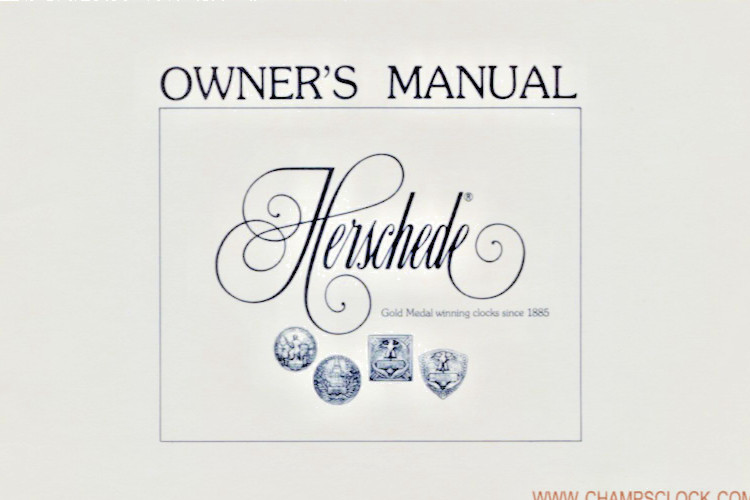 Herschede Hall Clock Tubular Bell Owners Manual Download via PDF