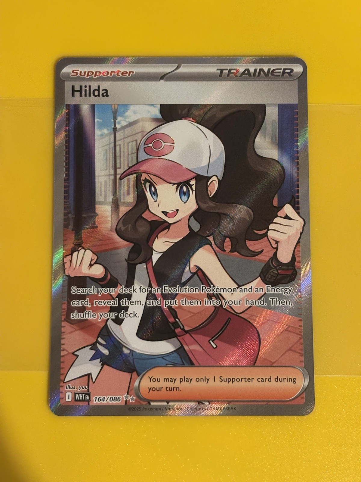 Pokemon TCG  Hilda 164/086 SV White Flare Near Mint Condition