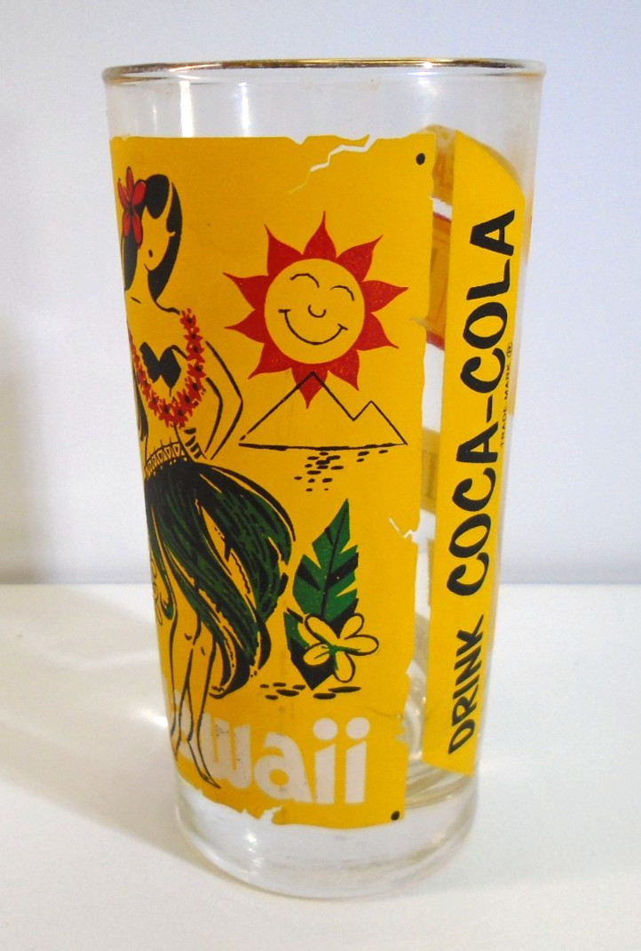 Vtg Coca Cola Hawaii Schofield Barracks Drinking Glass Oahu Maui Kauai Coke Cup Vtg Coca Cola Hawaii Schofield Barracks Drinking Glass Oahu Maui Kauai Coke Cup