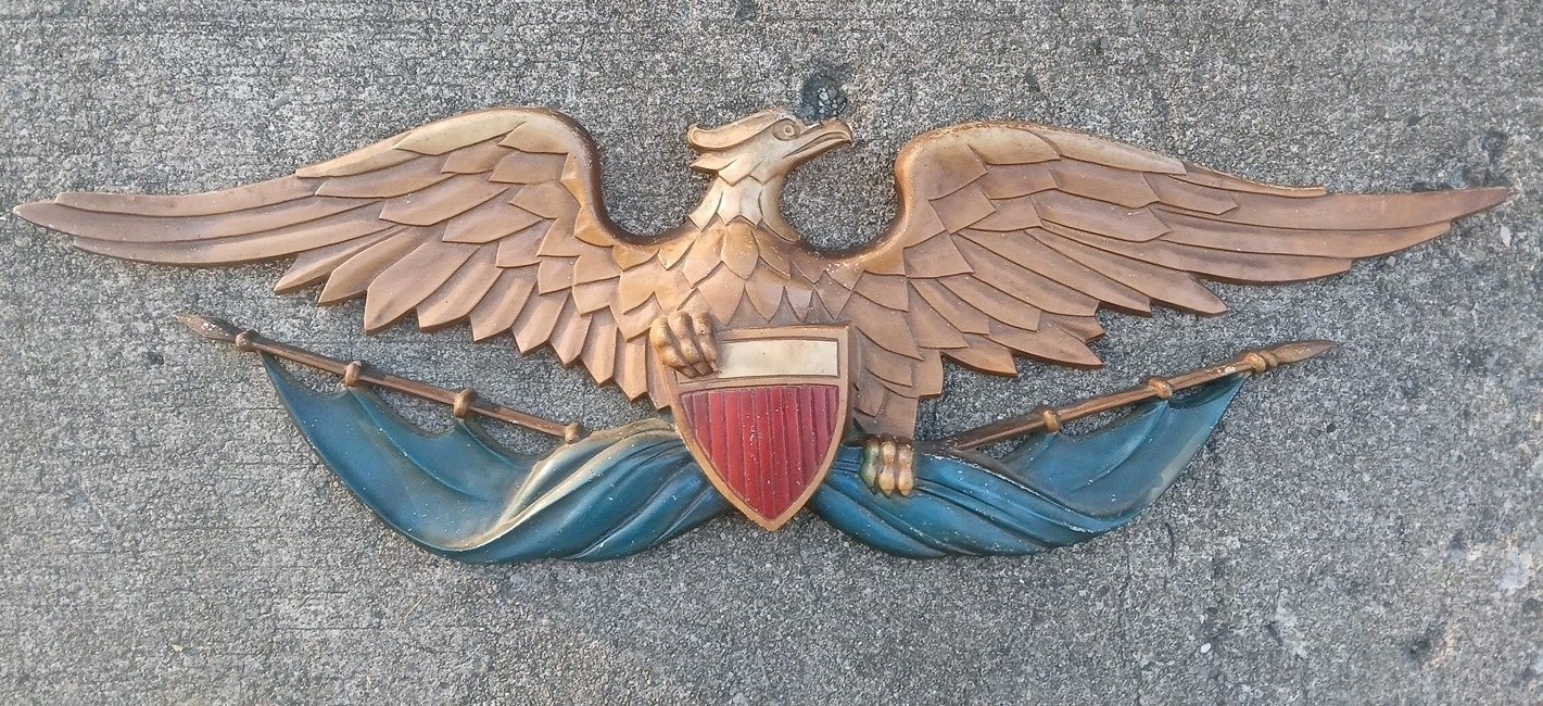 Vintage Sexton Patriotic American Eagle Shield Metal Wall Plaque 27 Vintage Sexton Patriotic American Eagle Shield Metal Wall Plaque 27