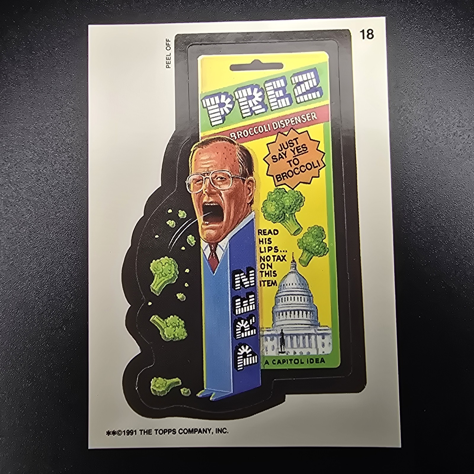 Topps Wacky Packages 1991 Peel Off Sticker Prez #18