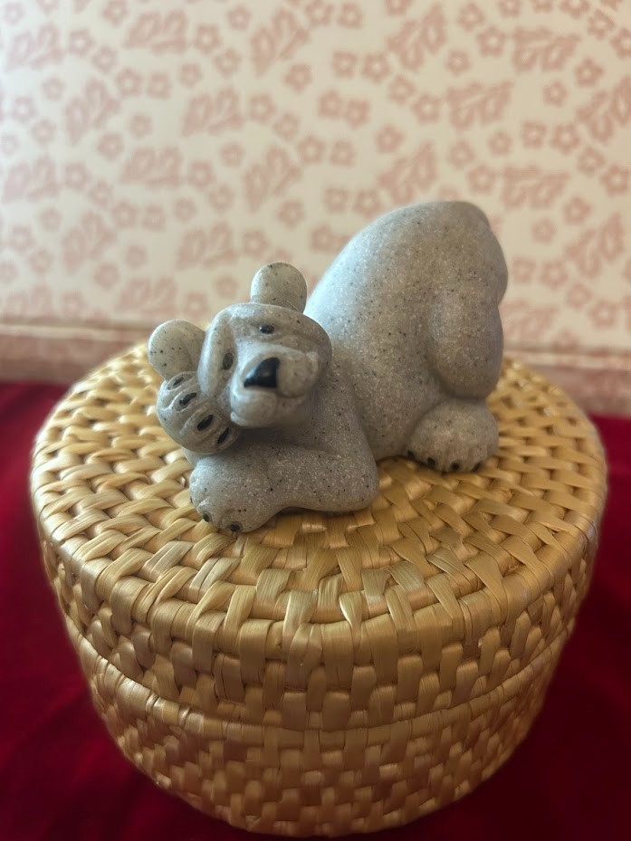 Quarry Critters Bear Second Nature Design 2000 grey granite figurine Quarry Critters Bear Second Nature Design 2000 grey granite figurine