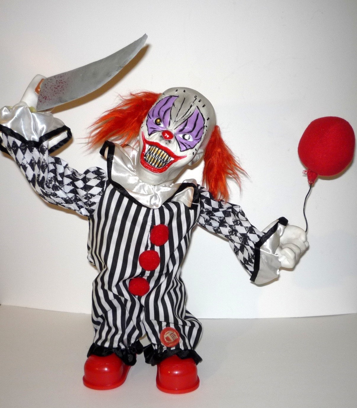 Halloween Scary Terror Clown Tekky Toys with terrifying sound evil glowing eyes