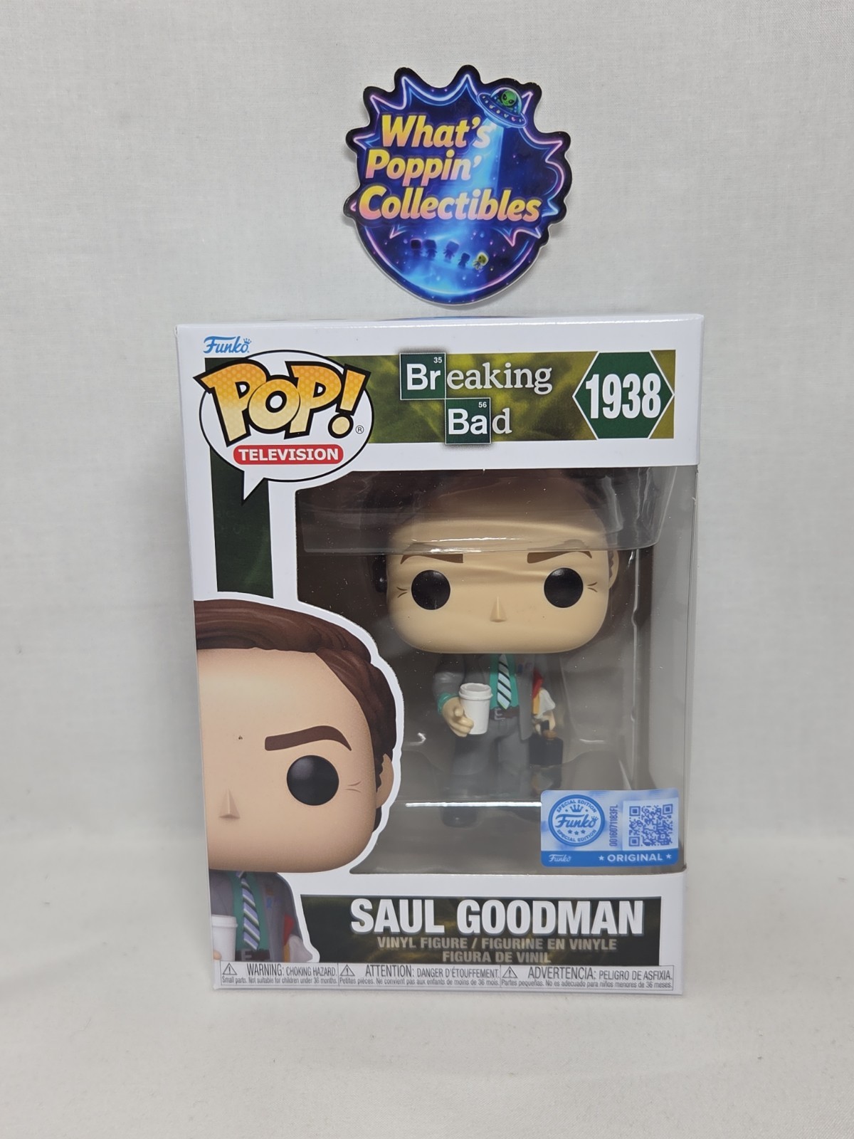 Funko Pop Vinyl: Breaking Bad Saul Goodman Exclusive #1938 Ships With Protector Funko Pop Vinyl: Breaking Bad Saul Goodman Exclusive #1938 Ships With Protector