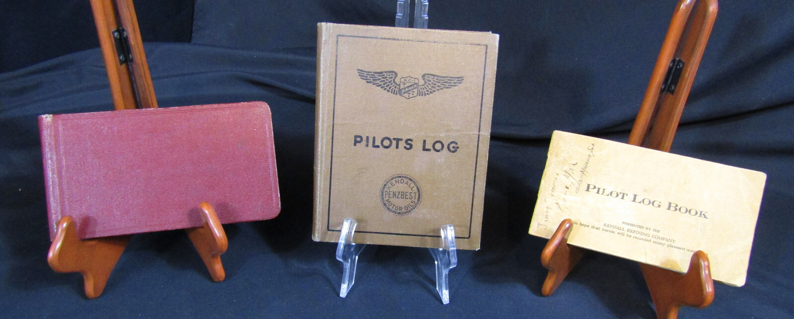 VINTAGE 1929 TO 1938 LOT OF 3 QUIET BIRDMEN PILOT FLIGHT LOG BOOKS LICENSE #6851 VINTAGE 1929 TO 1938 LOT OF 3 QUIET BIRDMEN PILOT FLIGHT LOG BOOKS LICENSE #6851