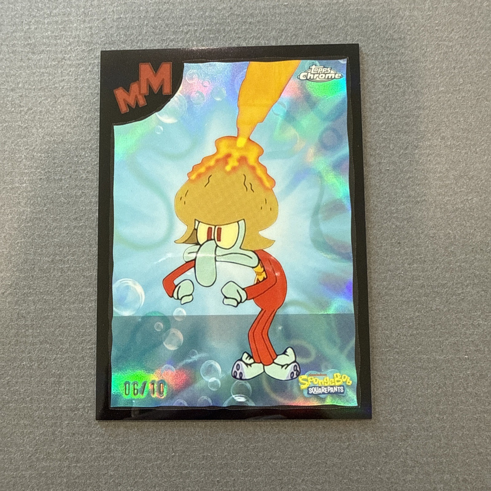 2025 Topps Chrome SpongeBob Captain Magma MB-16 Black Refractor /10 RARE