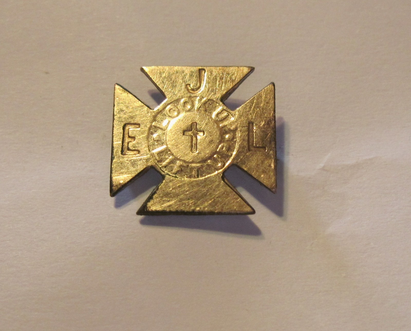 Old Epworth Junior League Pin Methodist Church Youth Group, W. Little & Co NY