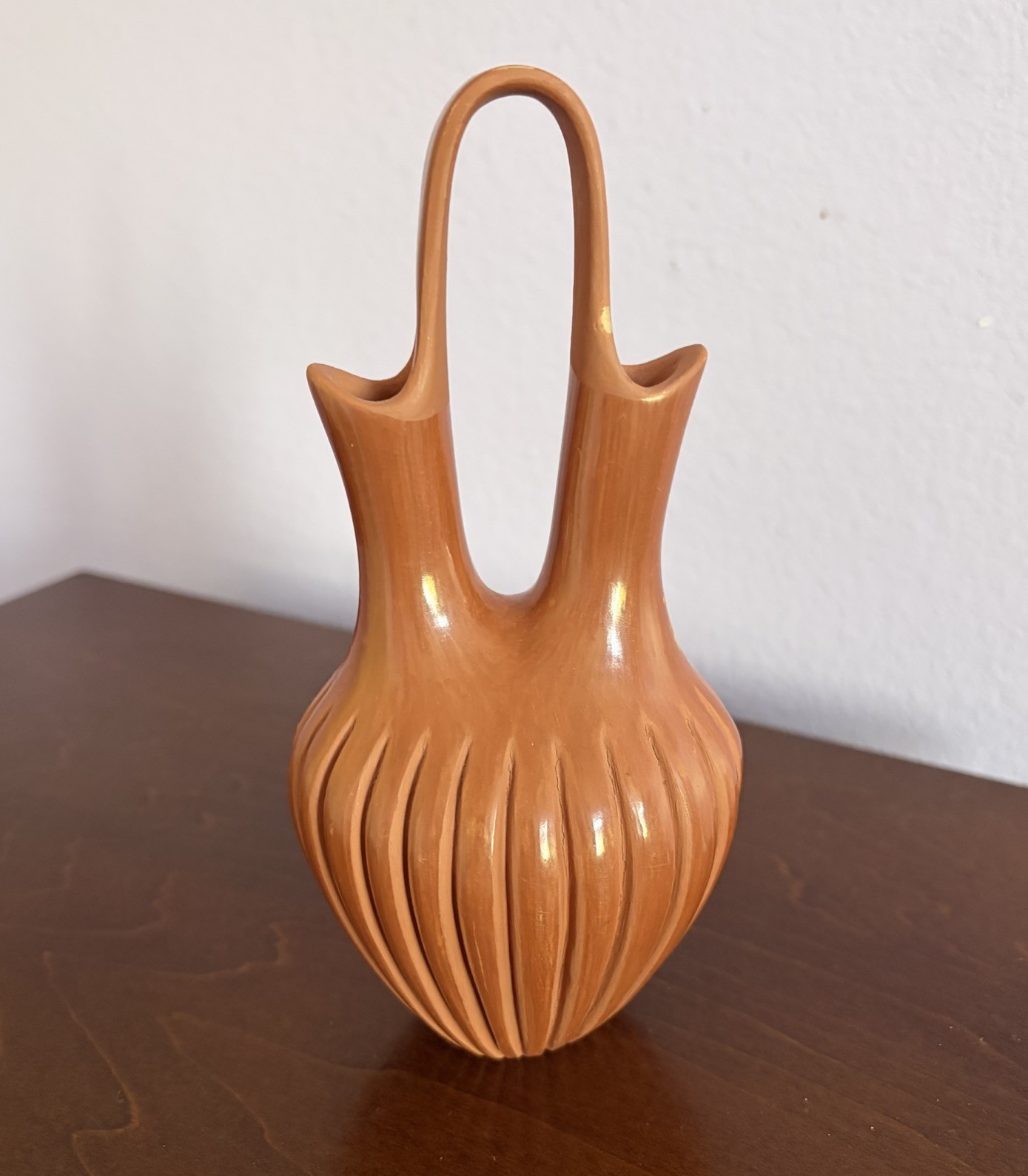 Vintage Native American Jemez NM Pottery Signed Vase Pauline Romero