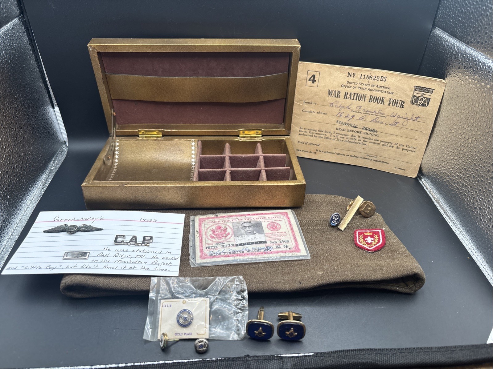 WWII US Military Mixed Lot War Ration Book Four Manhattan Project Oak Ridge TN