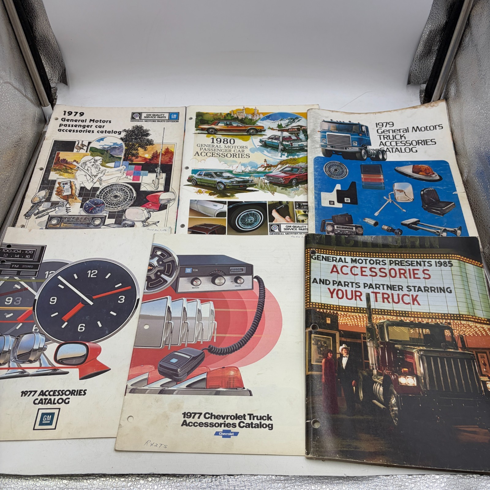 Lot of 6 Vintage GM Chevrolet Truck & Car Accessories Catalog 1977-1985