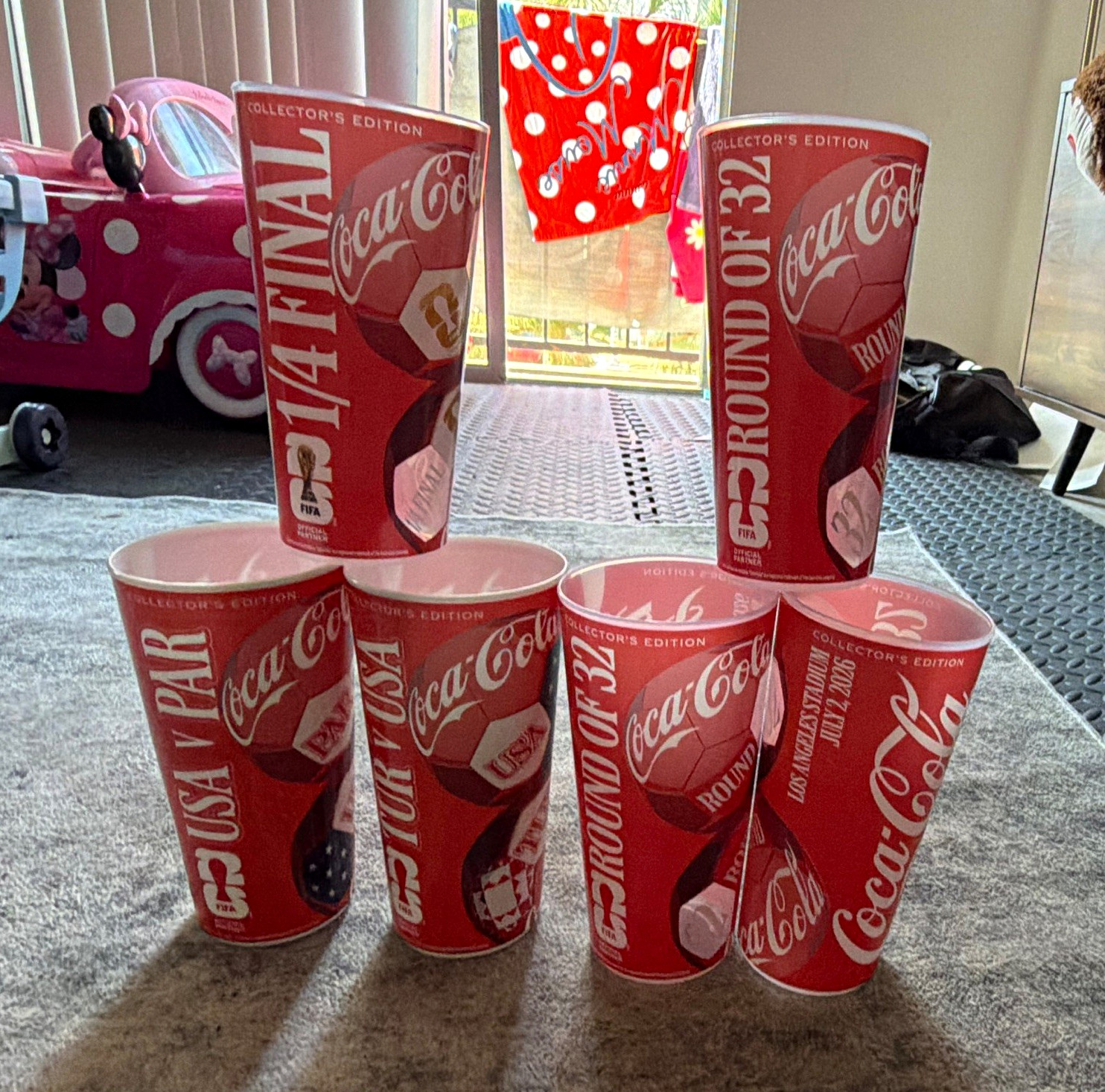 Coca-Cola 2006 FIFA World Cup Germany Collector’s Edition Soda Cups Red/White