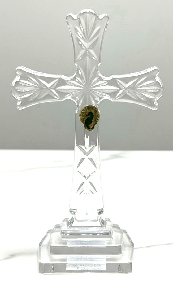 Beautiful Waterford Spirituality Standing Lead Crystal Cross Beautiful Waterford Spirituality Standing Lead Crystal Cross
