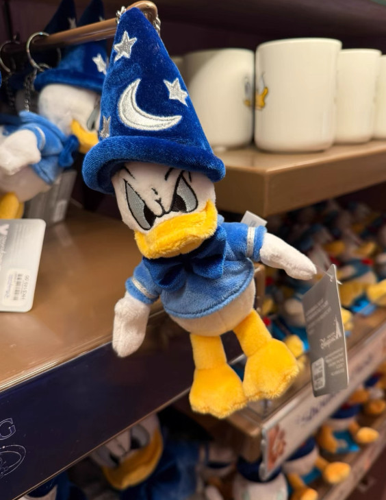 Authentic 2026 HKDL Disney Donald duck fantasia plush keychain disneyland