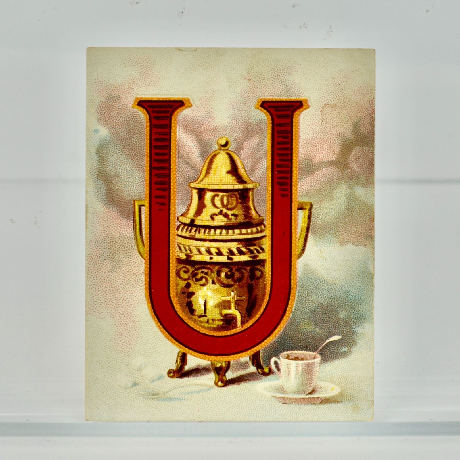 Dilworth\'s Coffee U Coffee Urn Antique Victorian Trading Card