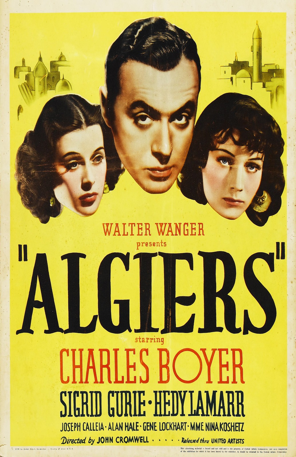 Algiers 1938 Vintage Movie Poster Print Wall Art Home Decor Film