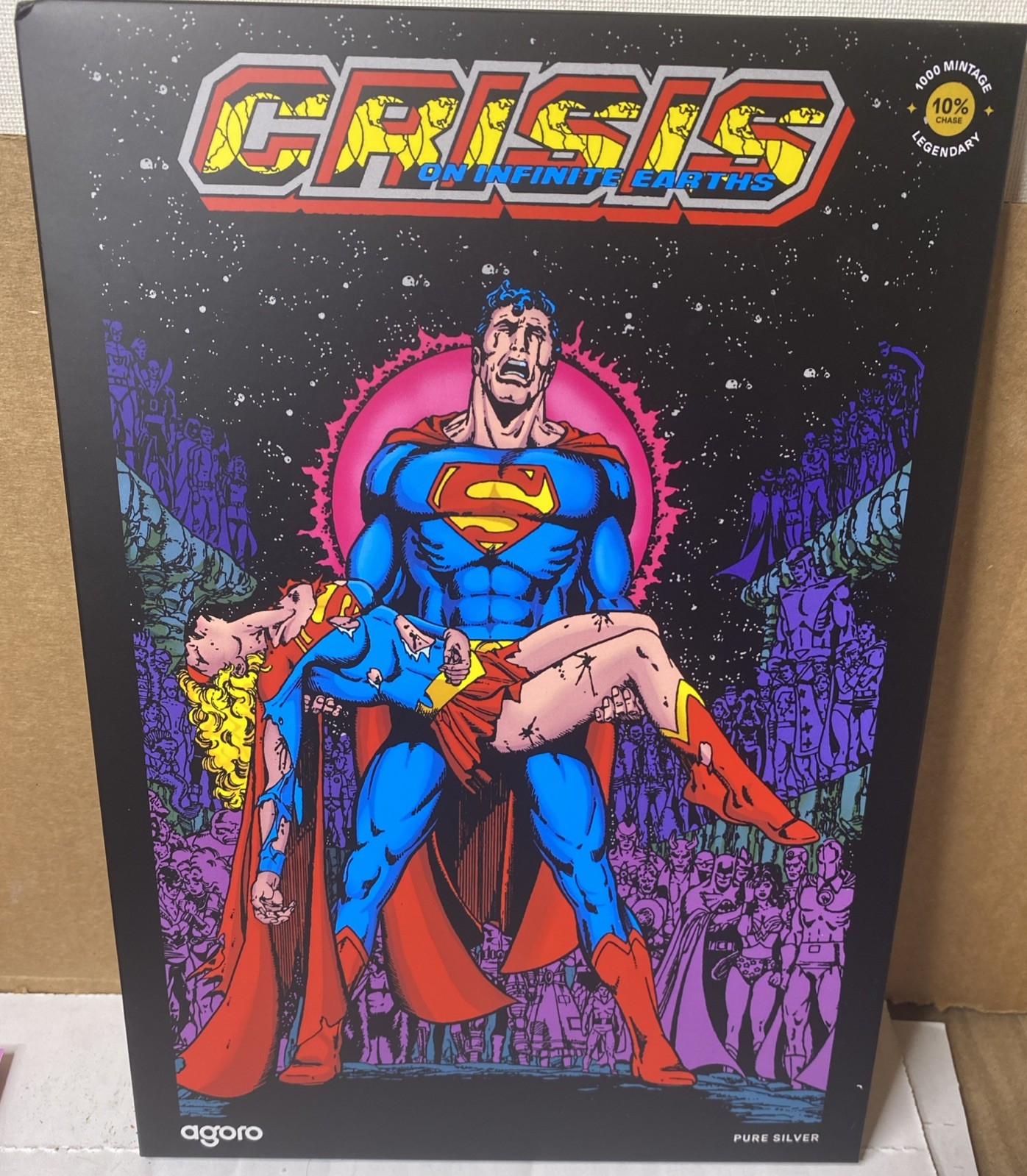 2026 Agoro DC Crisis on Infinite Earths #7 1 OZ Silver Foil NEW SEALED /1000