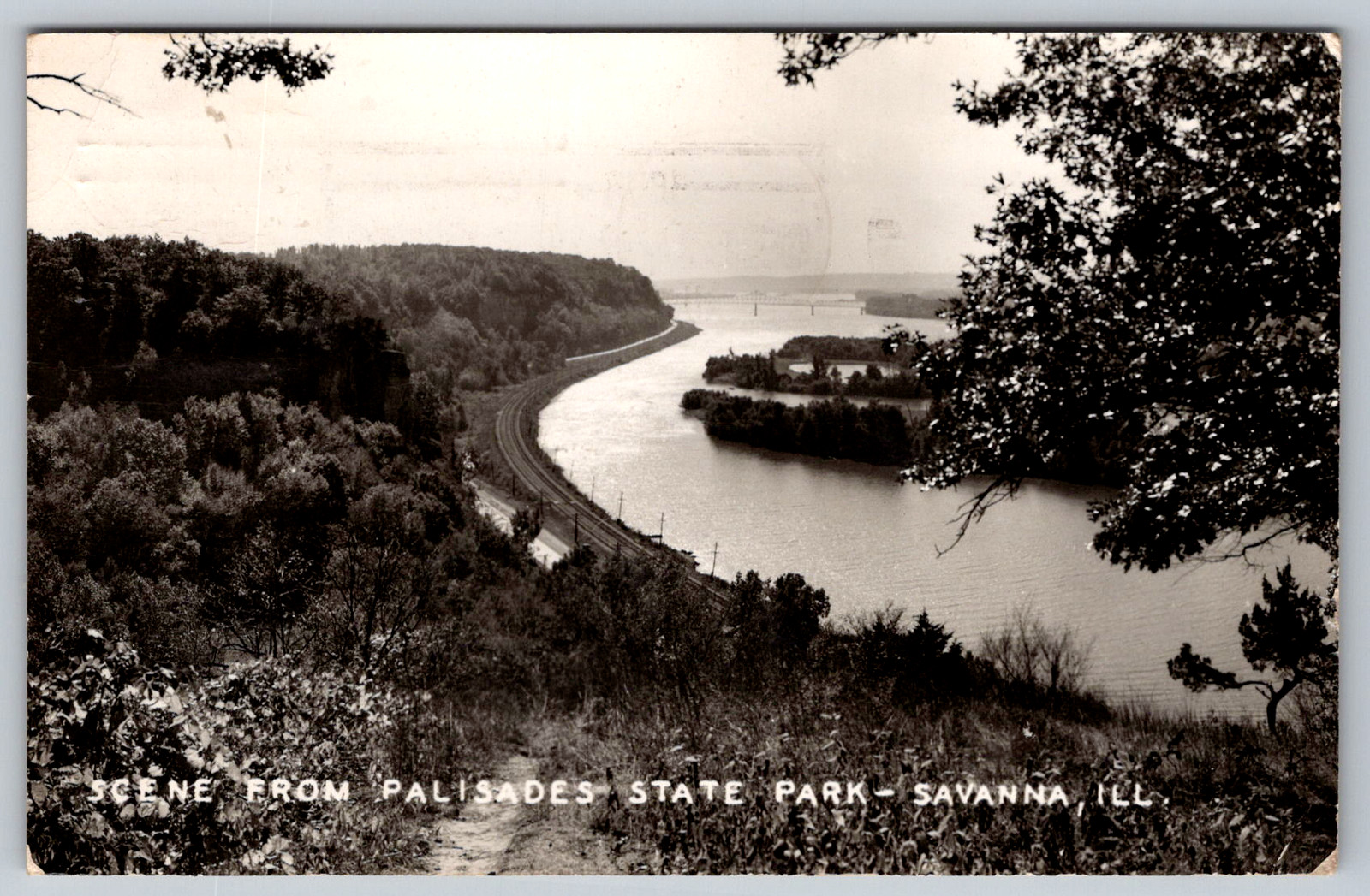 RPPC c1950s Palisades State Park Savanna Illinois Postcard