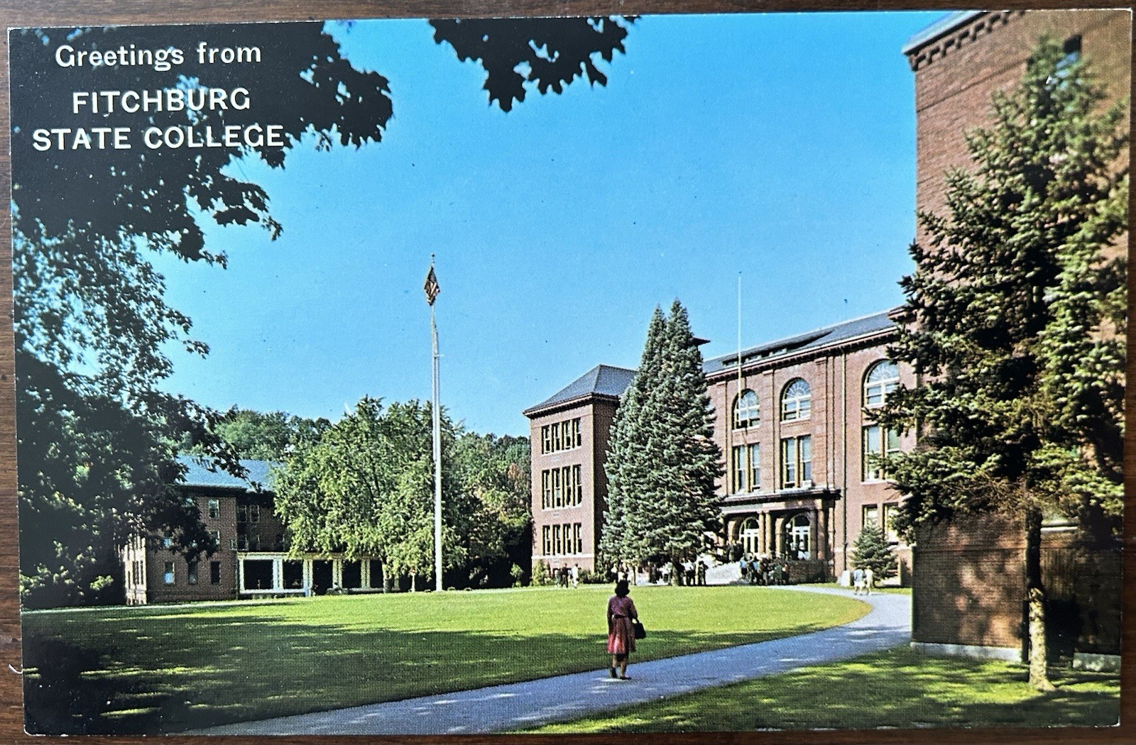 FITCHBURG MA MASS~Greetings From Fitchburg State College University~1964~Unused