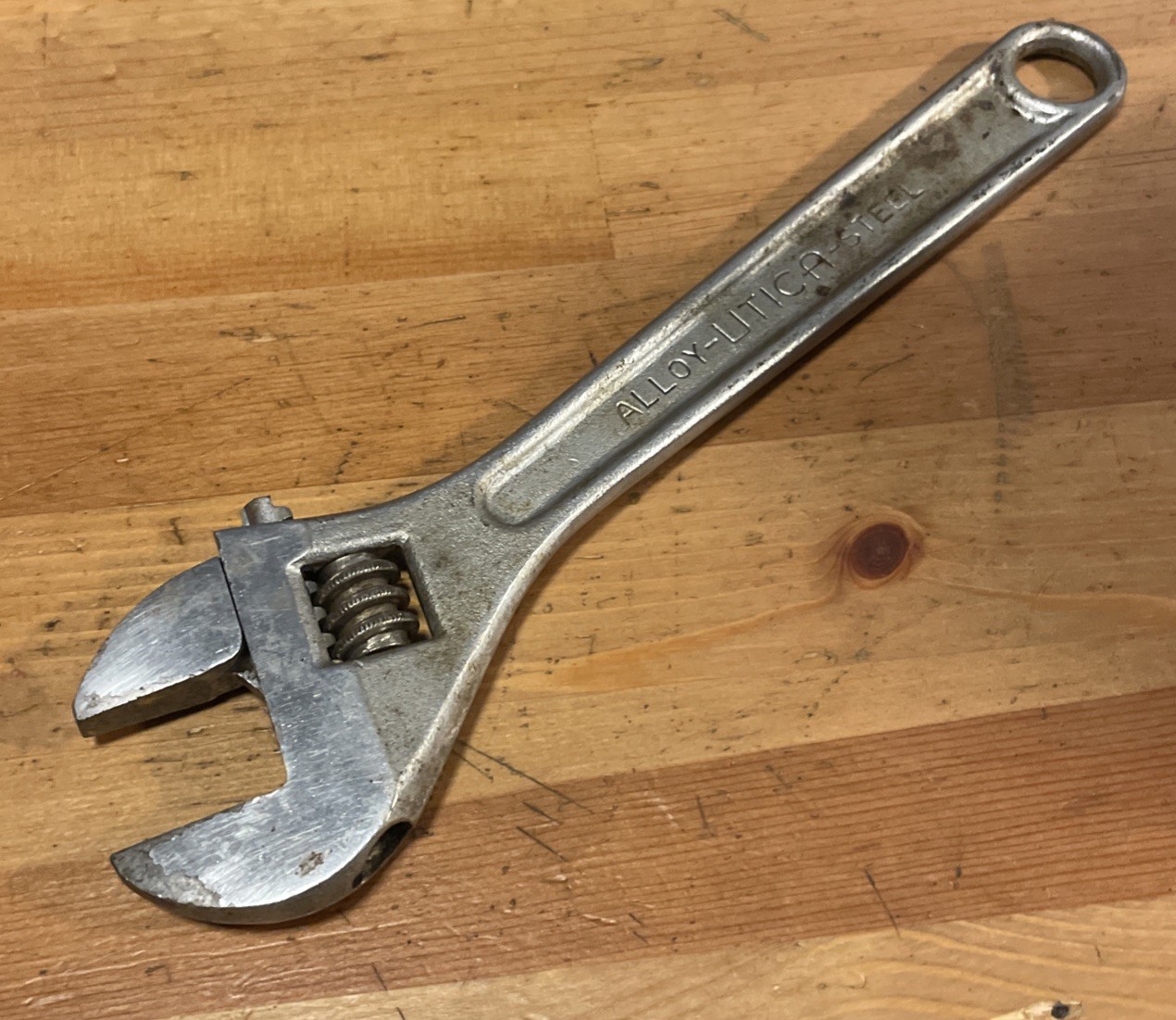 Utica Tools 10” Adjustable Wrench 91-10 Utica Steel USA Vintage Tool Utica Tools 10” Adjustable Wrench 91-10 Utica Steel USA Vintage Tool