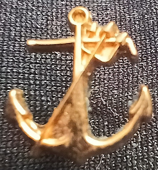 U.S. Navy Pin from Vietnam Era 1960's 1/20th Gold Plated Kinney Co. R.I.