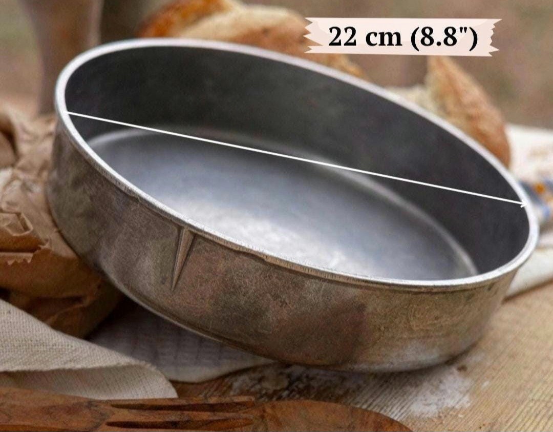 Large Round Cast Aluminum Bread , Cake Pan - 1.78L Artisan Baking Mold