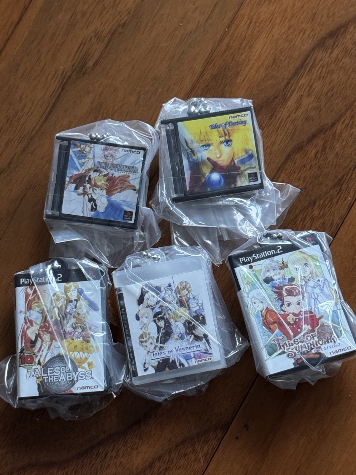 Tales of Series 30th Anniversary Miniature Package Charm  set Of 5 US Seller