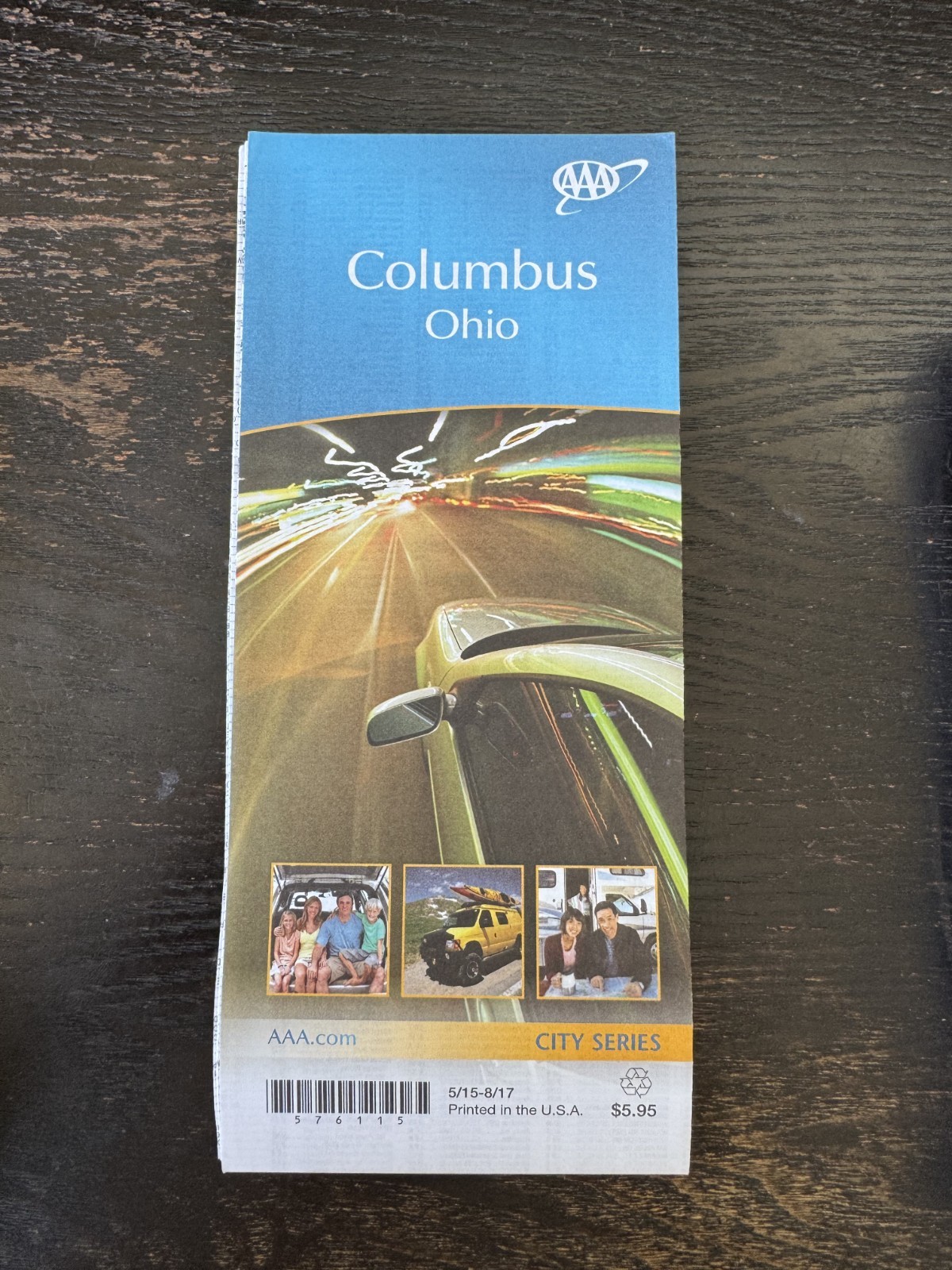 AAA Road Map-The Map of Columbus , Ohio - City Series - 2015
