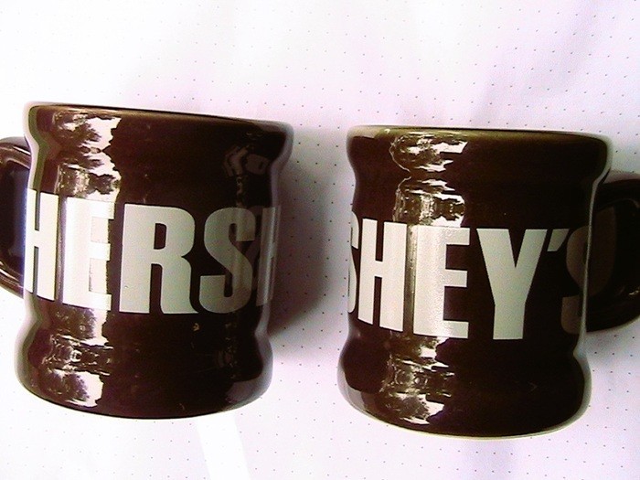 Unused Hershey’s Chocolate Mini mugs /Shot Glass Mug collectible (2) Unused Hershey’s Chocolate Mini mugs /Shot Glass Mug collectible (2)