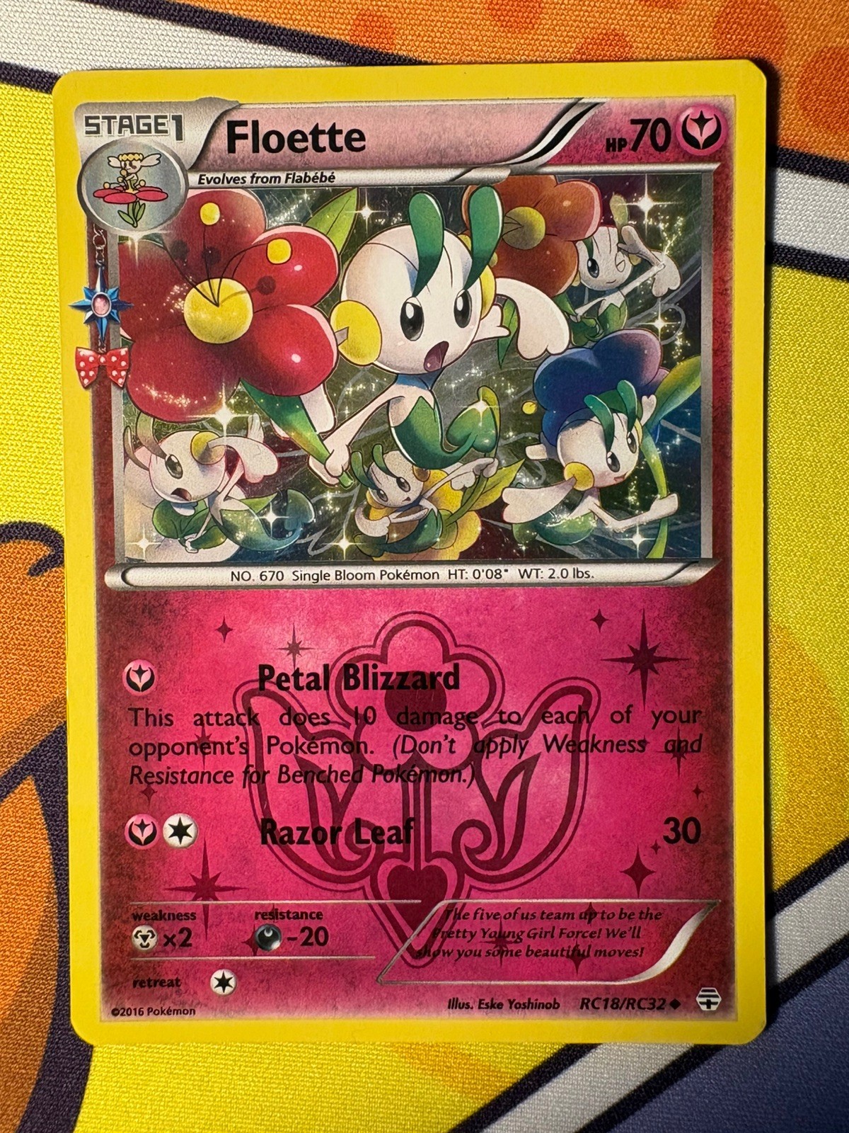Floette Pokemon Card Holo Generations: Radiant Collection RC18/RC32